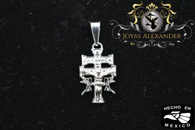 Sterling Silver Cruz de Caravaca Pendant Small