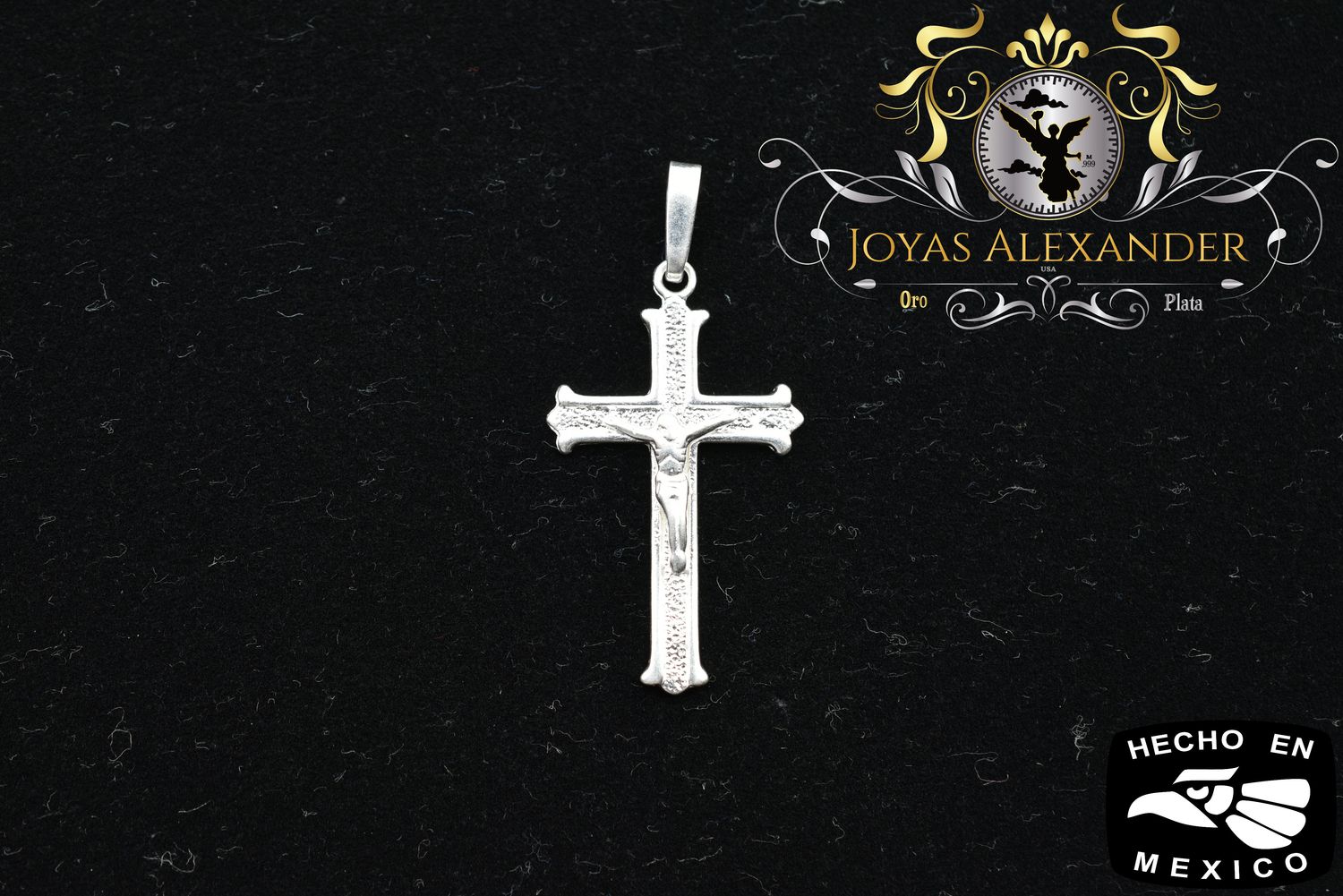 Sterling Silver Crucifix Cross Jesus Pendant Small