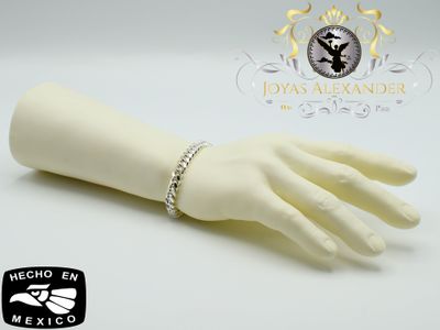 Men&#39;s Solid Sterling Silver Miami Cuban Bracelet Ladies