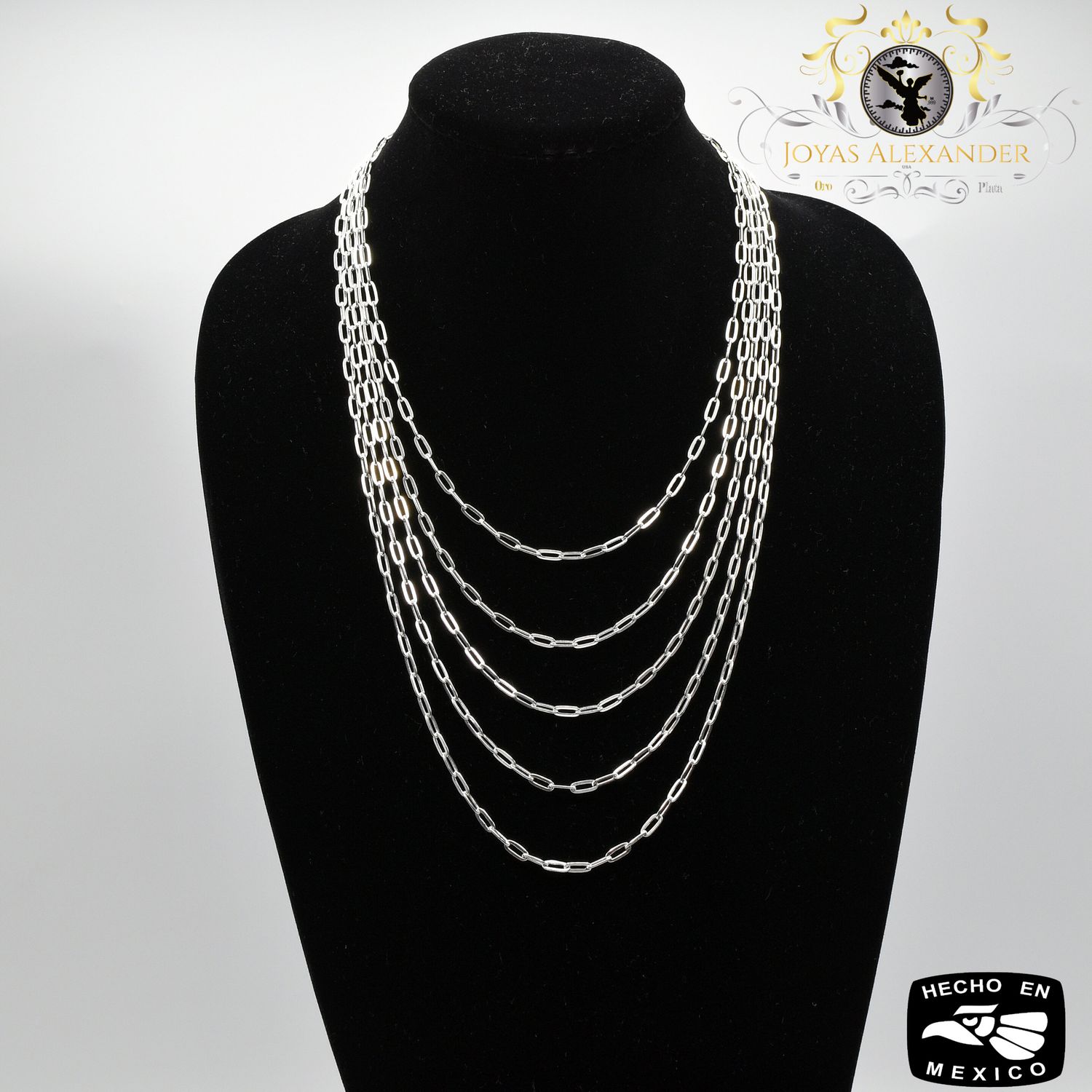 Sterling Silver Men&#39;s Ladies Paper Clip Chain .925