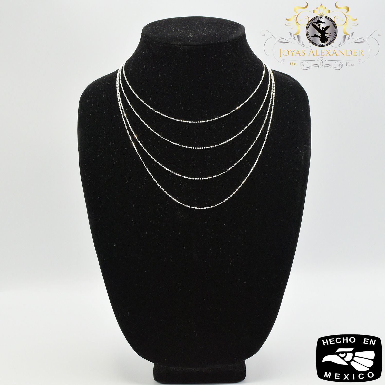 Sterling Silver Ladies Super Diamond Cut Ball Bead Chain Necklace