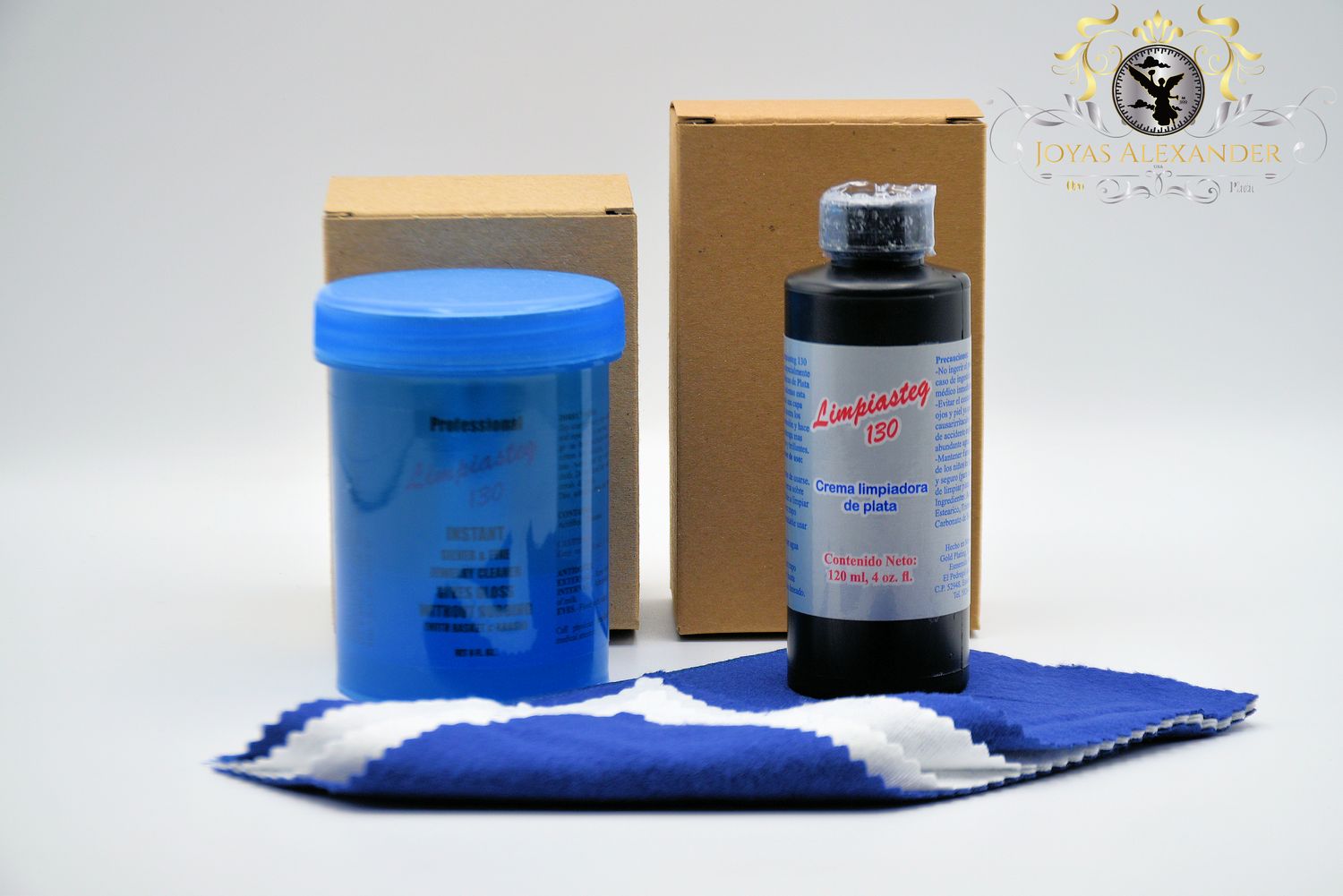 Medium Sterling Silver Gold Cleaner Polish Jewelry Care Cleaning Kit Limpiasteg 130