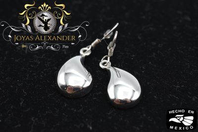 Sterling Silver Handmade Women&#39;s Earrings Rain Drop