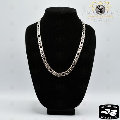 10mm Handmade .925 Sterling Silver Figaro Chain