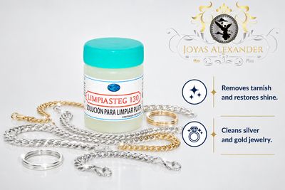 Sterling Silver Liquid Gold Cleaner Tarnish Remover Limpiasteg 130
