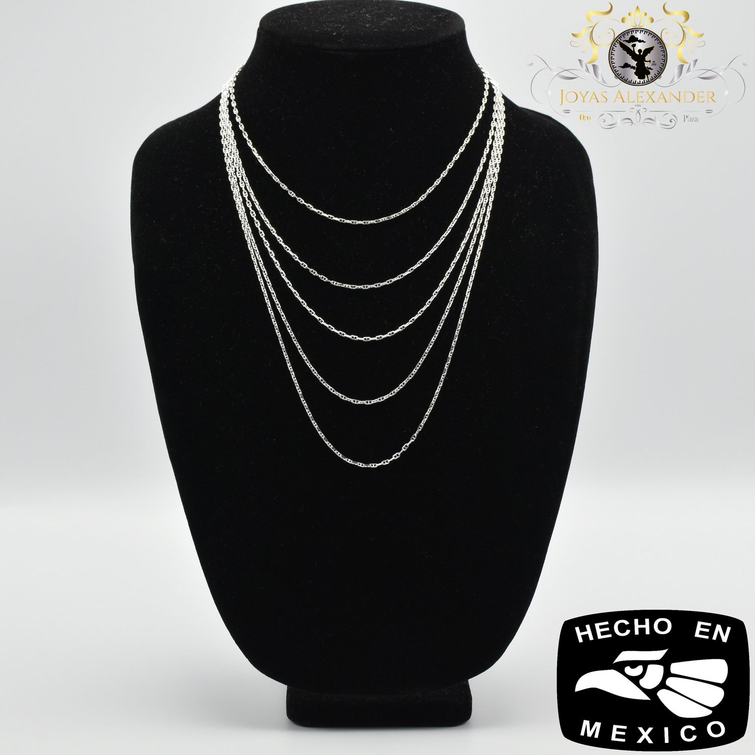 Sterling Silver Diamond Cut  Anchor Cable Link Ladies Necklace