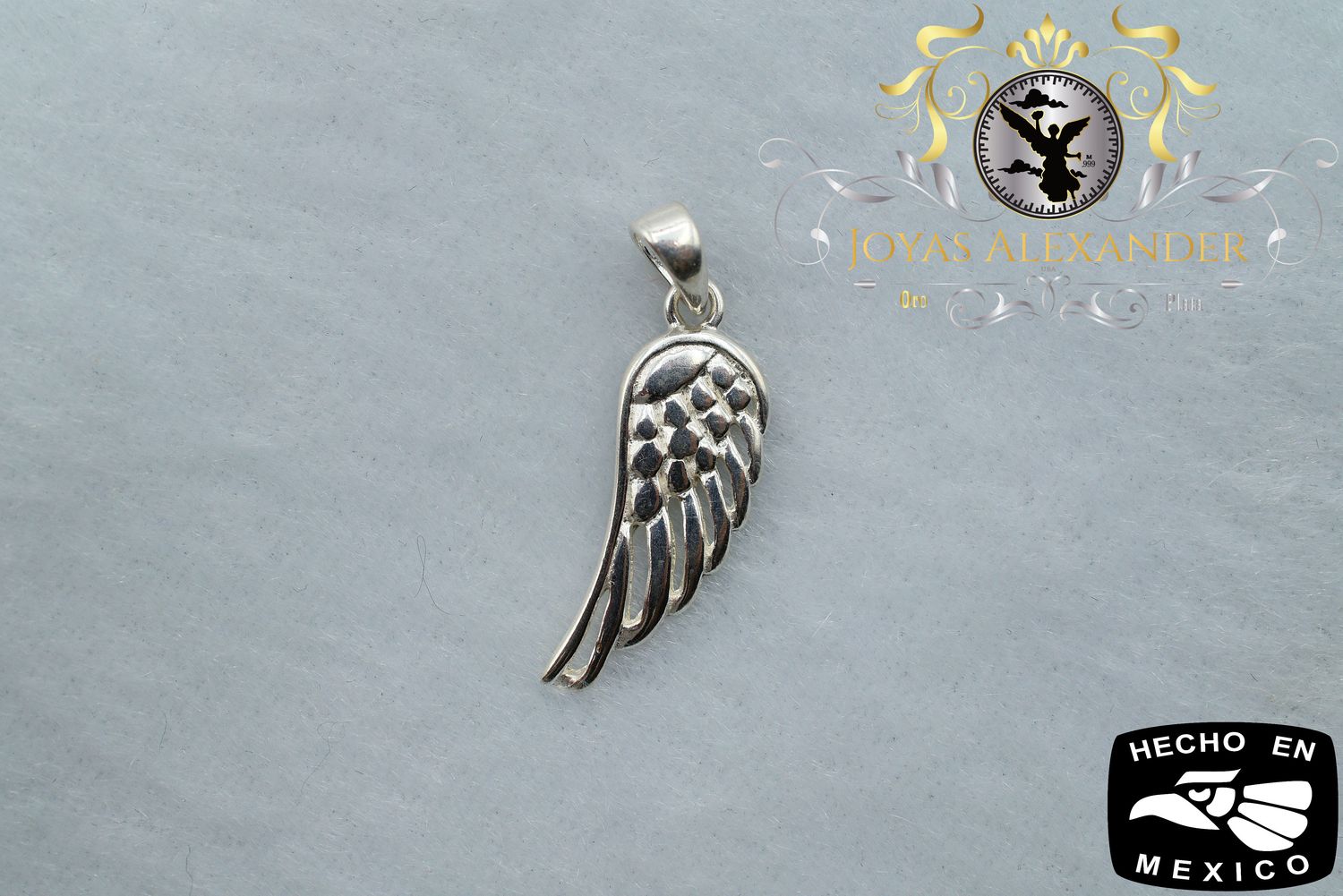 Sterling Silver Angel Wing Charm Pendant