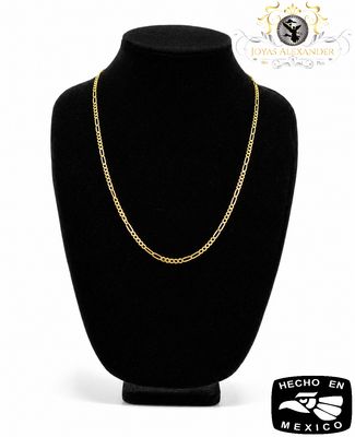 14k Gold Figaro Variation Link Chain