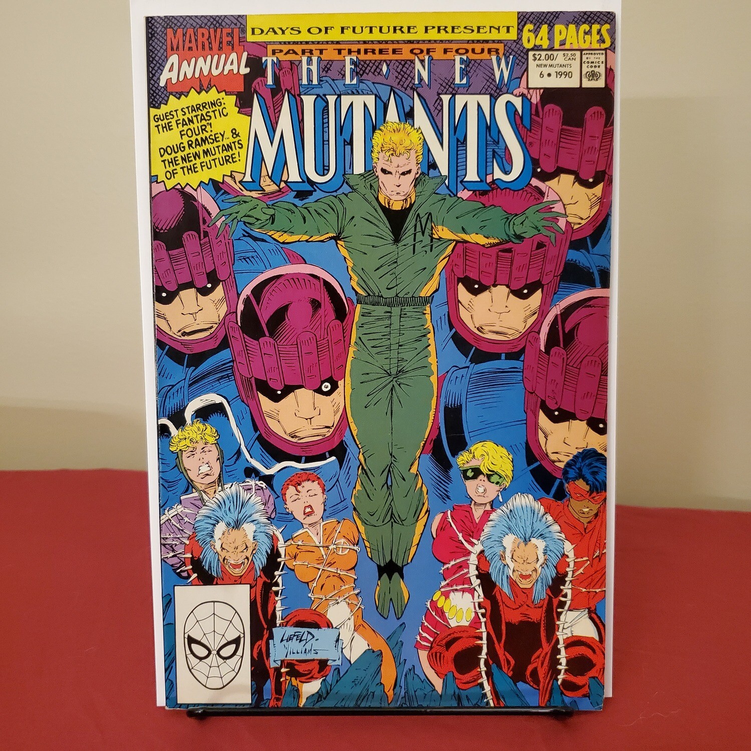 New Mutants Annual #6 FN+ 1st appearance of Shatter Star