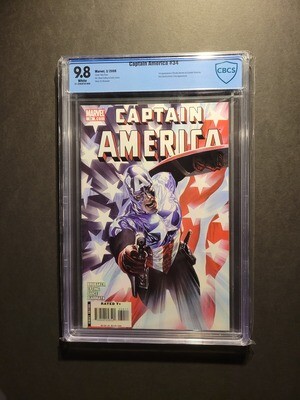 Captain America #34 CBCS 9.8 1st appearance of Bucky Barnes as Captain America