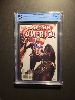 Captain America #34 CBCS 9.6 1st appearance of Bucky Barnes as Captain America Steve Epting Cover