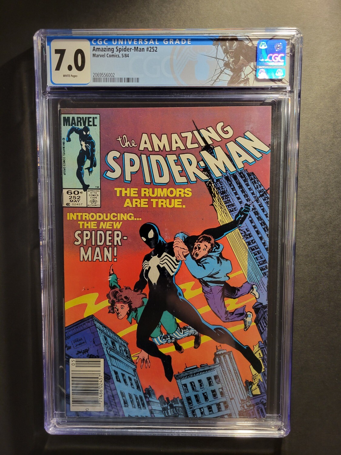 Amazing Spider-Man #252 CGC 7.0 1st appearance of Spider-Man's new black costume