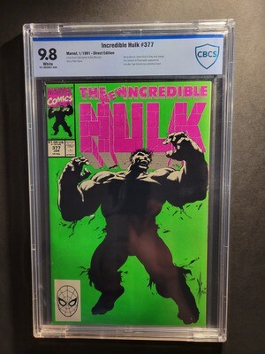 Incredible Hulk #377 CBCS 9.8 1st Professor Hulk