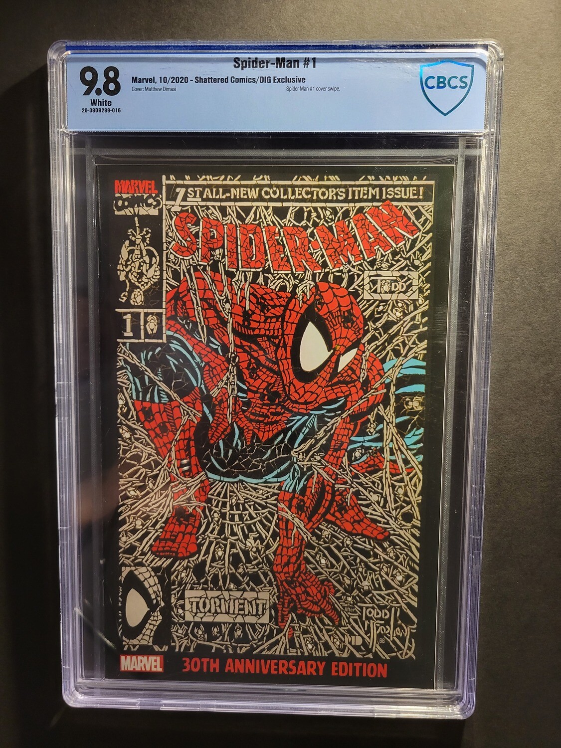 Spider-Man #1 CBCS 9.8 Shattered Comics Facsimile