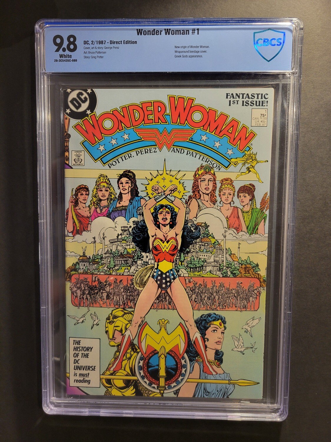 Wonder Woman #1 CBCS 9.8 New Origin of Wonder Woman
