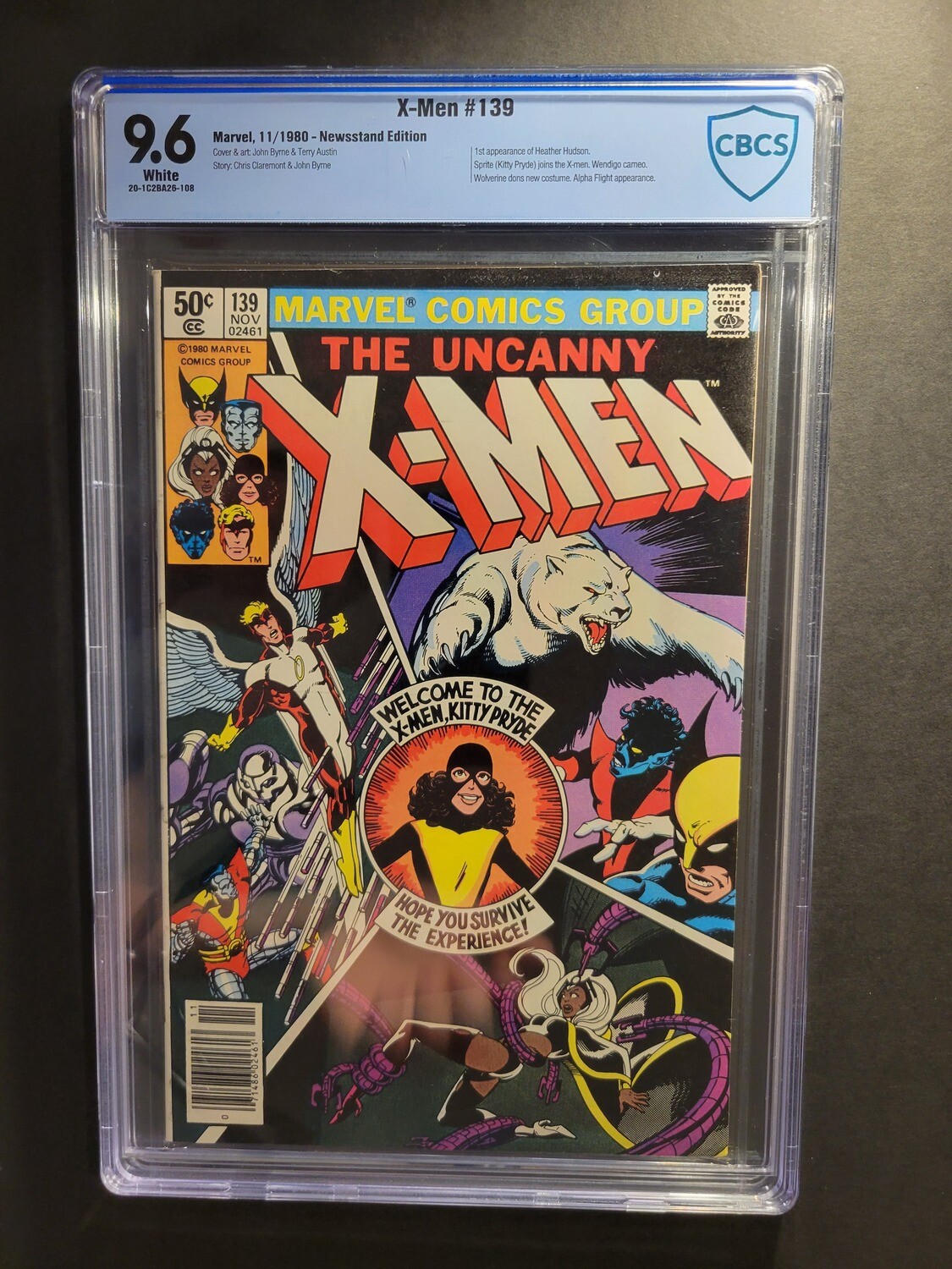 Uncanny X-Men #139 CBCS 9.6 Newsstand Kitty Pryde joins the X-Men