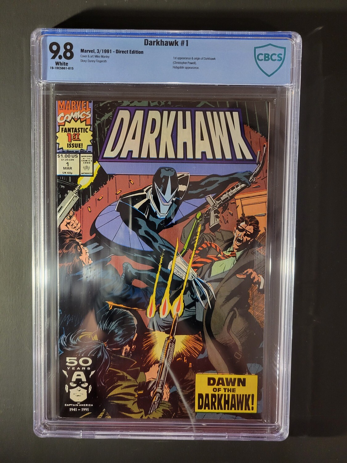 Darkhawk #1 CBCS 9.8 1st appearance and origin of Darkhawk