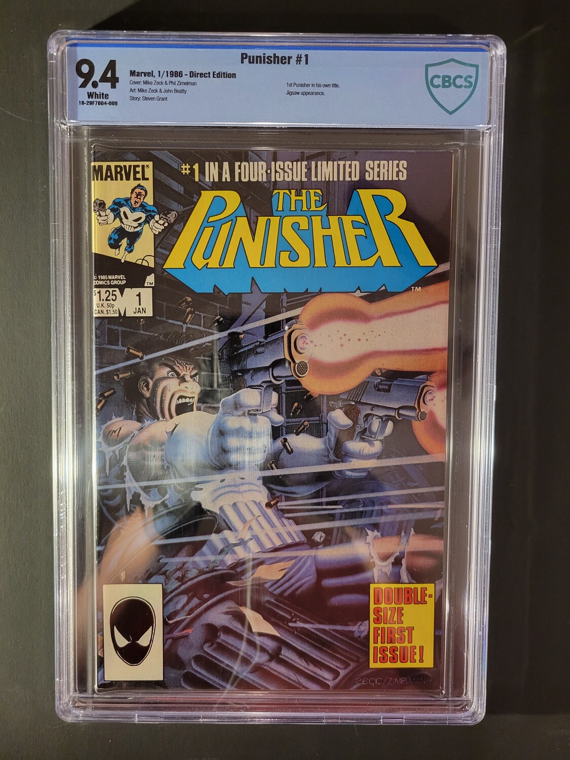 Punisher #1 CBCS 9.4 - 1st appearance of Punisher in his own title