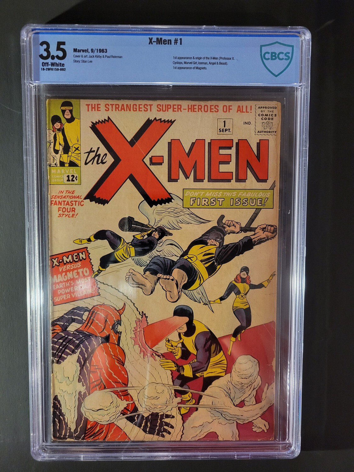 X-Men #1 CBCS 3.5 1st appearance and origin of the X-Men and 1st appearance of Magneto