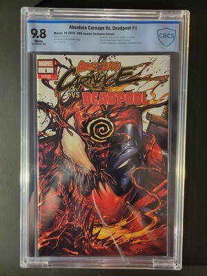 Absolute Carnage Vs. Deadpool #1 CBCS 9.8 KRS Comics Edition