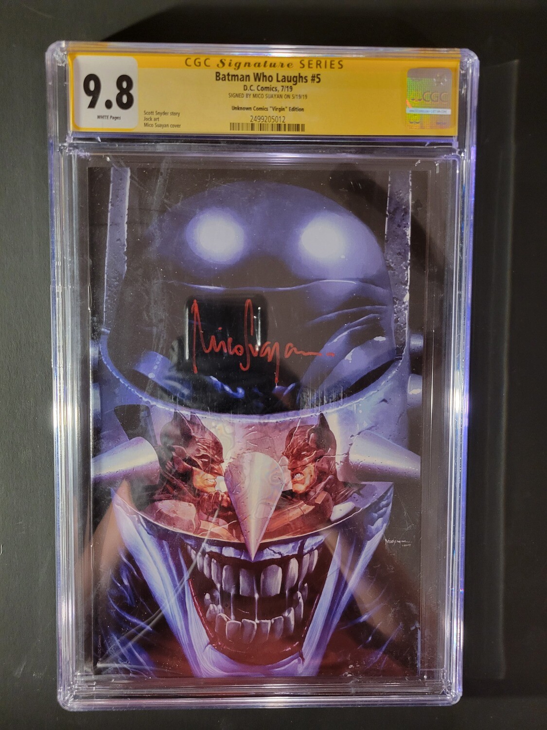 Batman Who Laughs #5 CGC 9.8 Signed by Mico Suayan