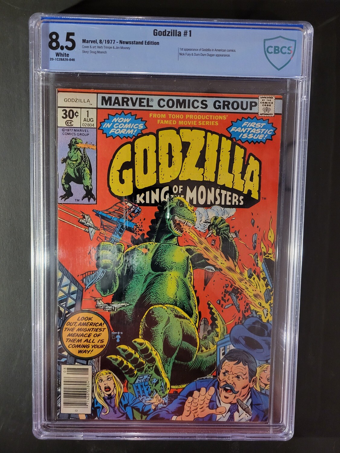 Godzilla #1 CBCS 8.5 1st appearance of Gozilla in American comics