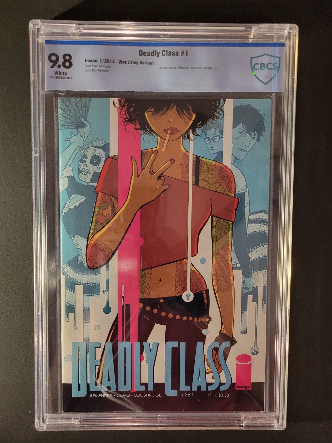 Deadly Class #1 CBCS 9.8 1st appearance of Marcus Lopes, Saya, & Master Lin