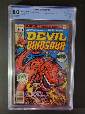 Devil Dinosaur #1 CBCS 8.0 1st appearance of Devil Dinosaur & Moon-Boy