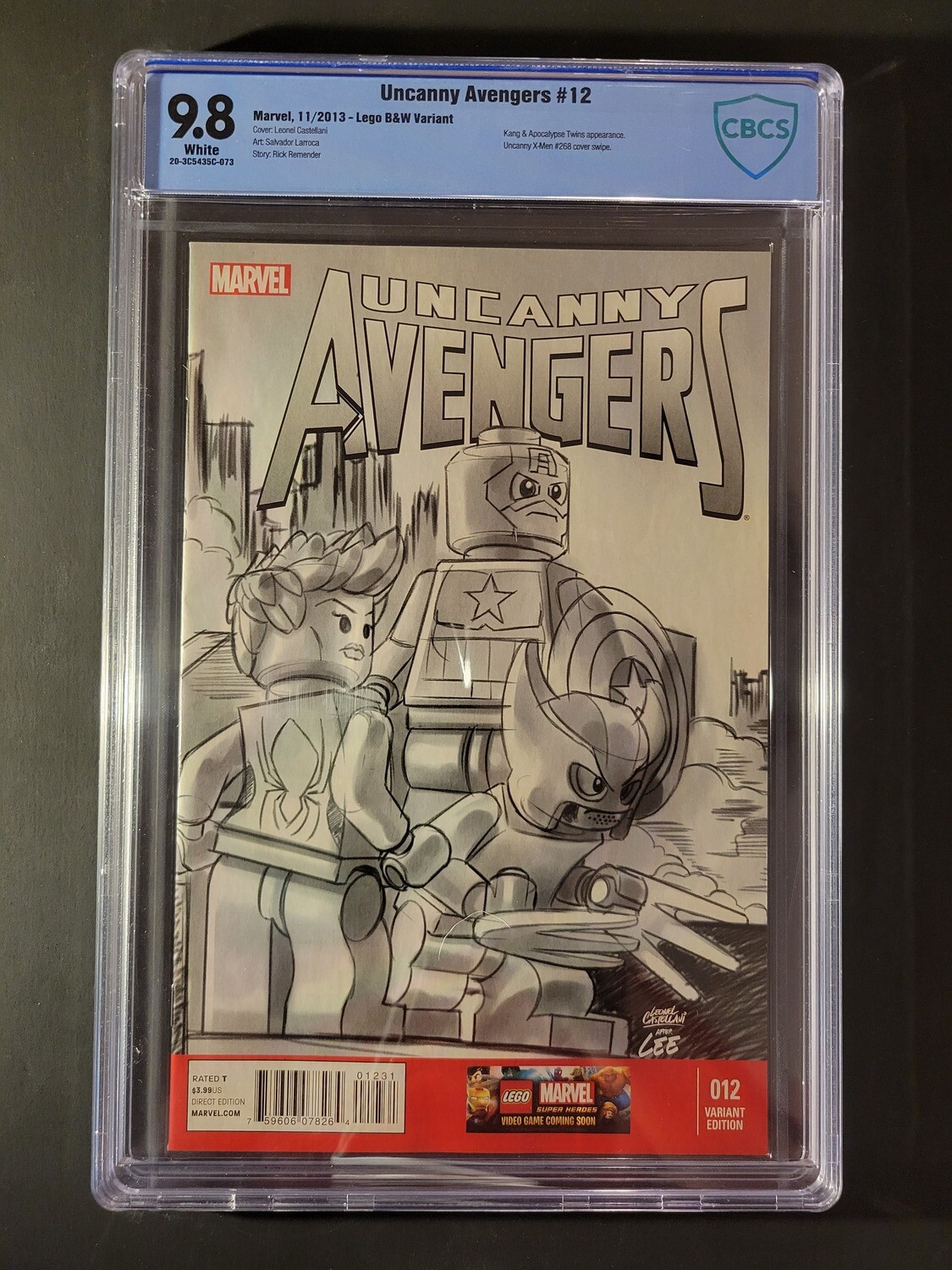 Uncanny Avengers #12 [Lego Jones Sketch Cover 1:100] CBCS 9.8