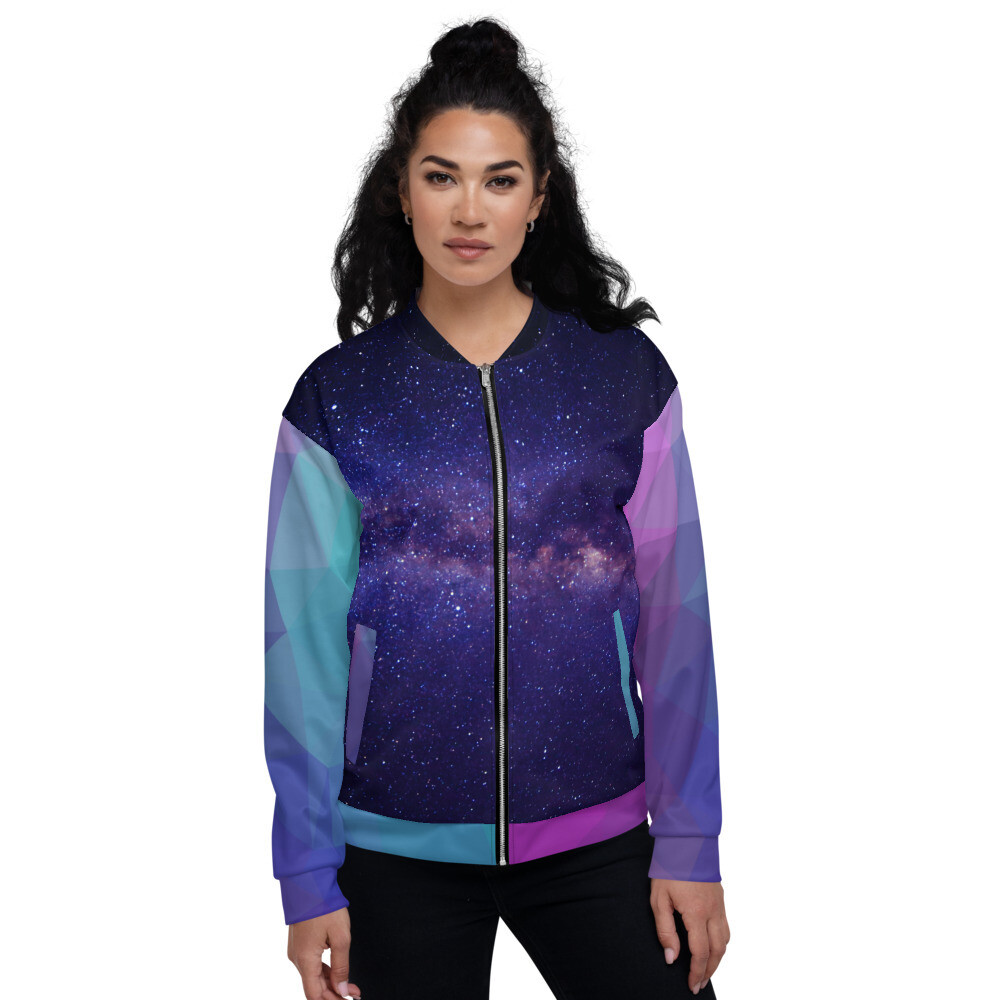 All-Over Print Unisex Bomber jacket (stargazer)