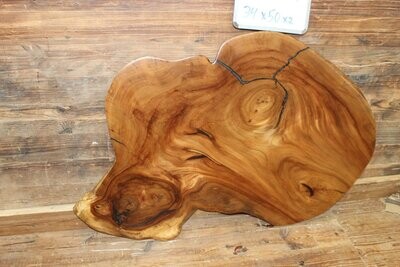 SOLD Grey Elm Cross Cut w/ epoxy and lacquer