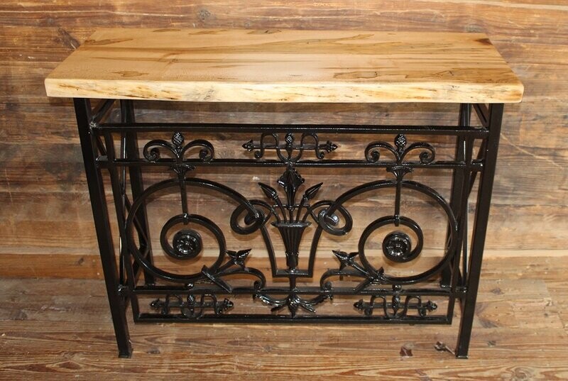 Antique Iron Gate Sofa Table Base