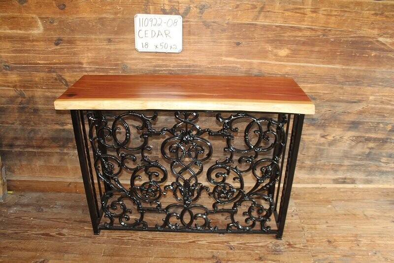 Antique Iron Gate Sofa Table Base