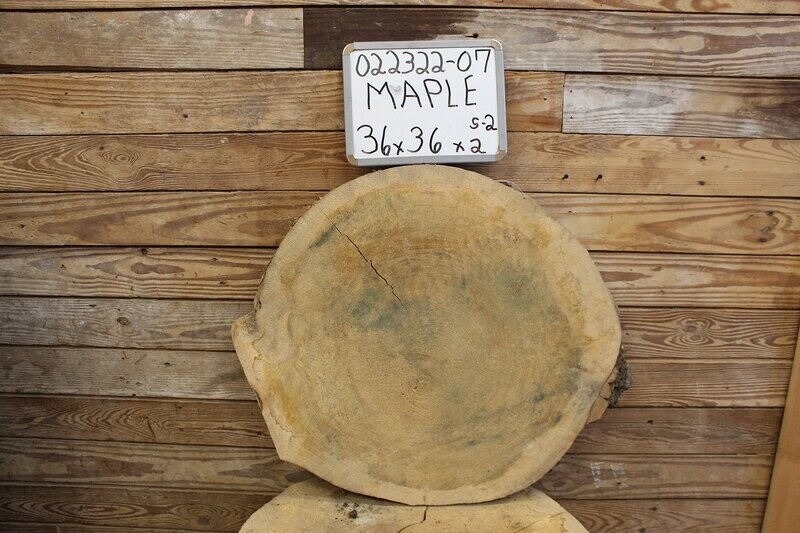 ON SALE  Live Edge Maple Raw Cross Cut