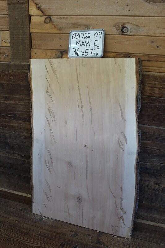 Live Edge Raw Maple Slab