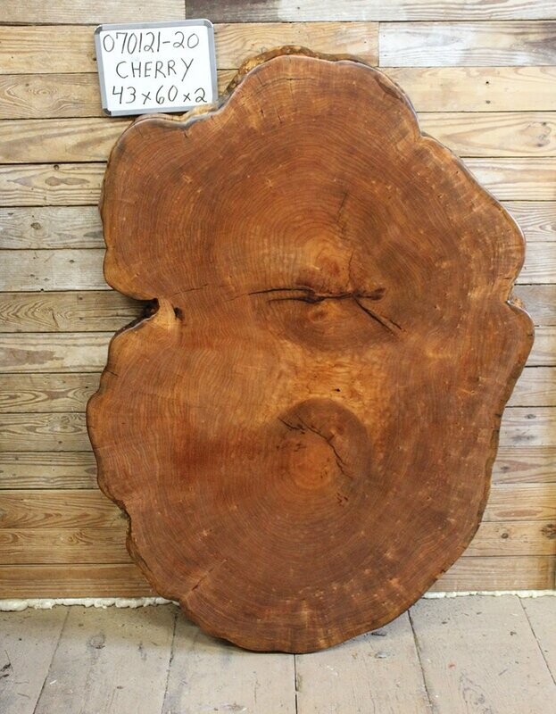 SOLD Live Edge Cherry Cross Cut
