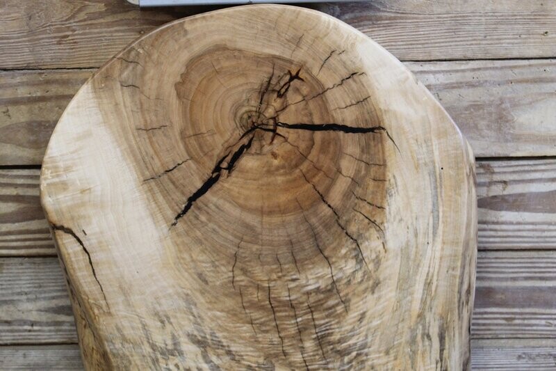 Live Edge Maple Slab with Lacquer Finish