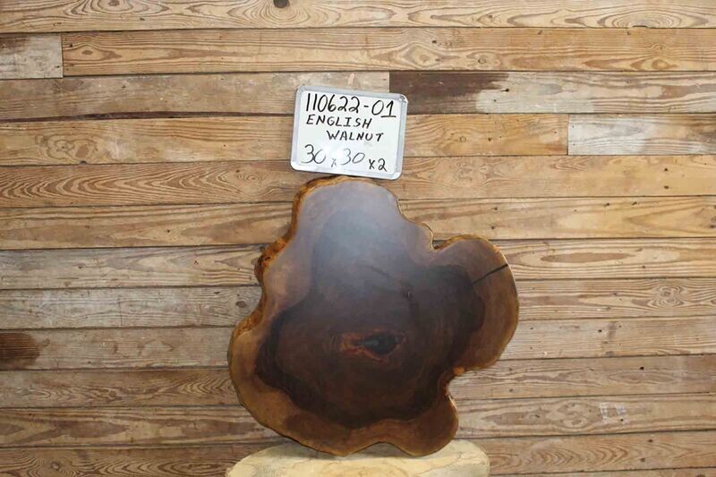 Live Edge English Walnut Crosscut