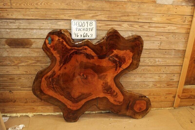 Live Edge Pochote w/ Bahama Resin Fill