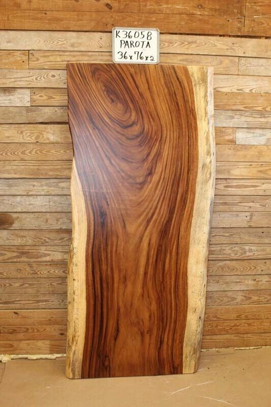 SOLD Live Edge Parota Slabwood Table or Bar Top