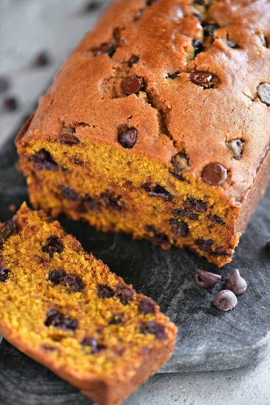 Chocolate Chip Pumpkin Bread 9x5