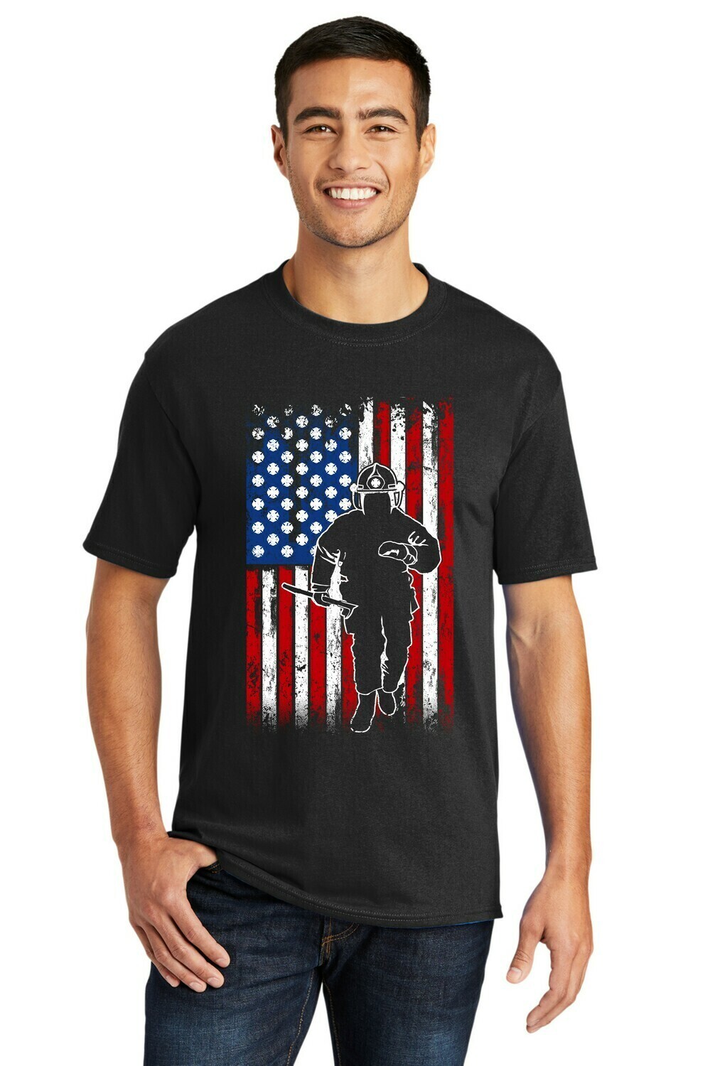 custom fire fighter shirts