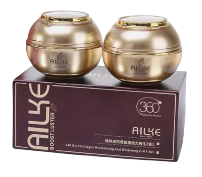 Ailke 24k Gold Collagen 360 Revitalizing and Whitening 2-in-1 Set