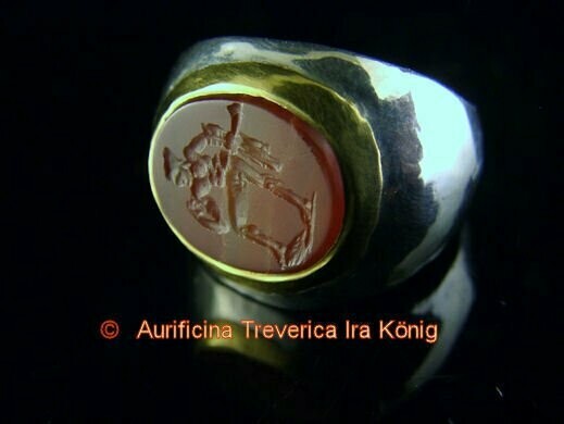 Bague à intaille avec gravure Odysseus Bague à intaille avec gravure Odysseus