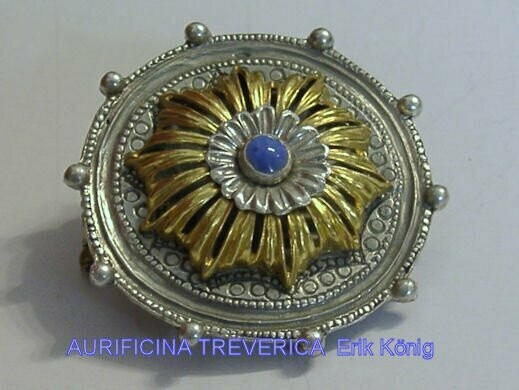 Thistle silver brooch