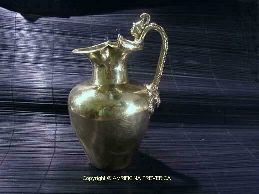 roman brass jug Minerva