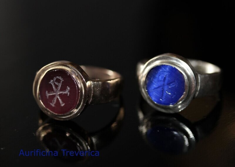 bague romaine tardive Chi Rho bague romaine tardive Chi Rho