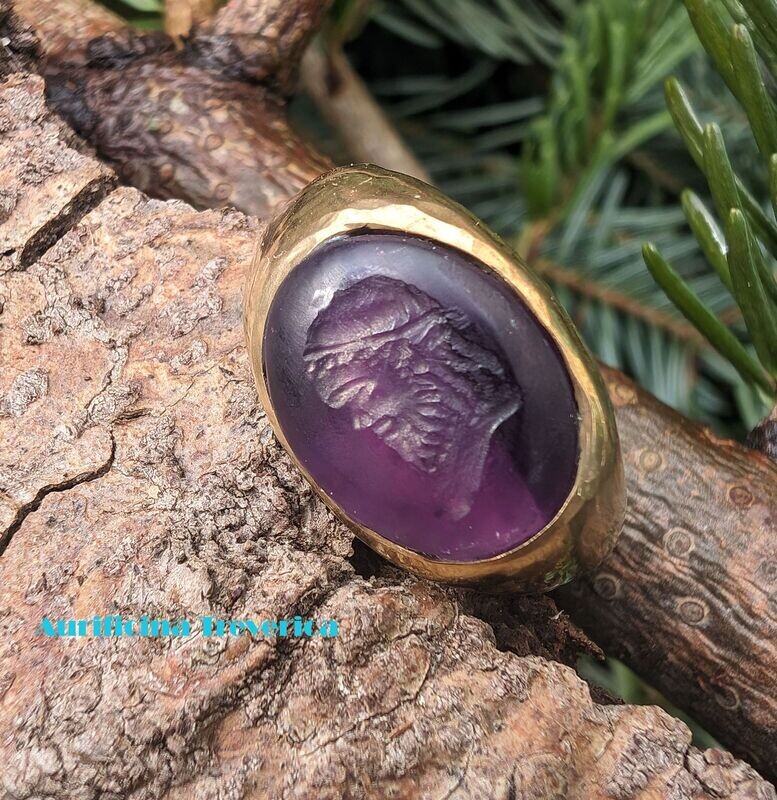 bague à sceau amethyste Jupiter bague à sceau amethyste Jupiter