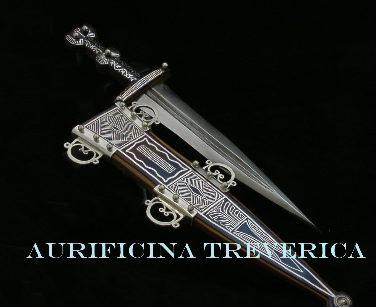 römischer Dolch silber tauschiert römischer Dolch silber tauschiert