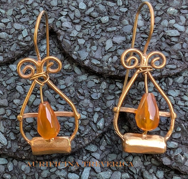 Pendants d oreilles romaines de la Serbie Pendants d oreilles romaines de la Serbie
